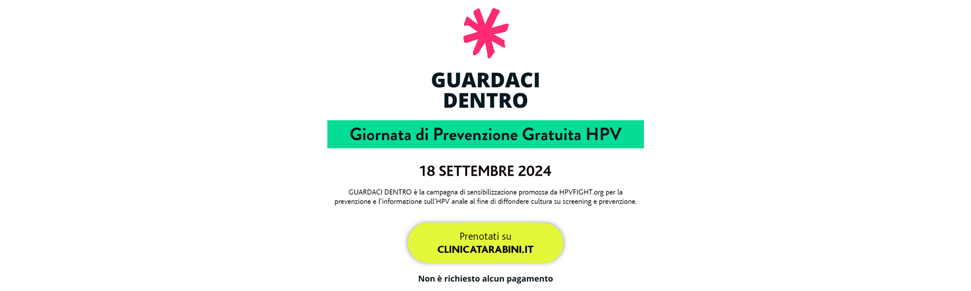 III Giornata di Prevenzione Gratuita HPV, 18 settembre 2024, Carpi (MO)