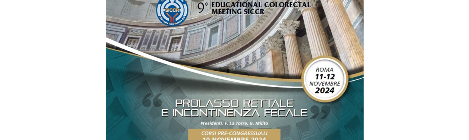 9° Educational Colorectal Meeting SICCR, 11-12 novembre 2024, Roma